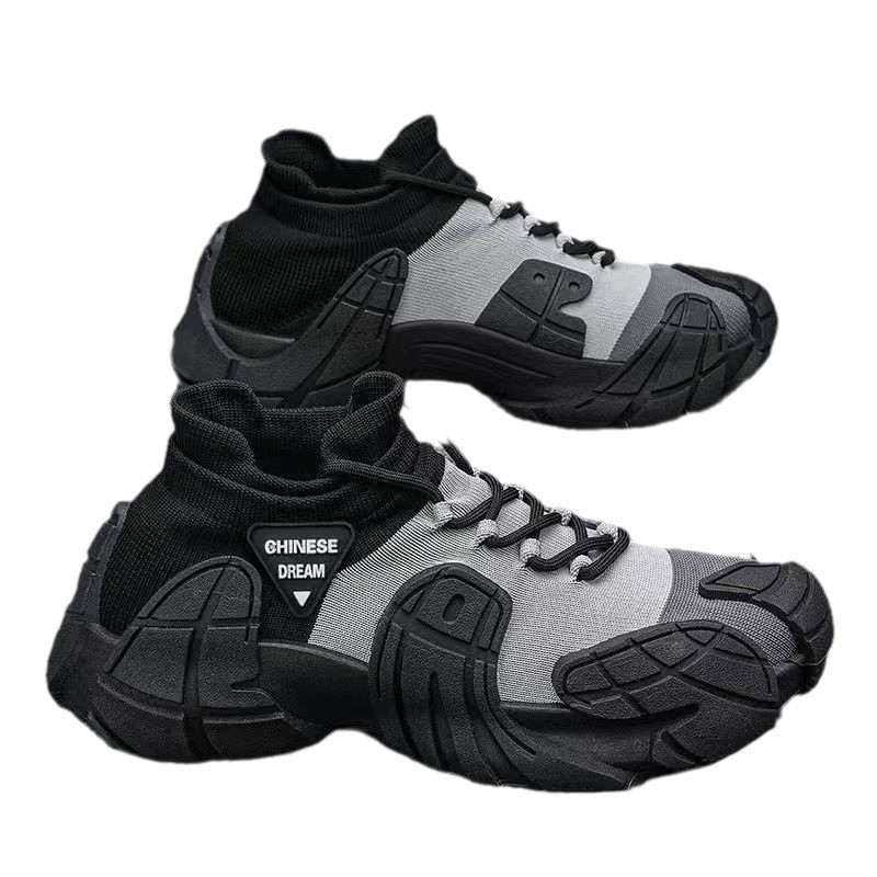 Chaussures casual plateforme unisexe en maille respirante 6