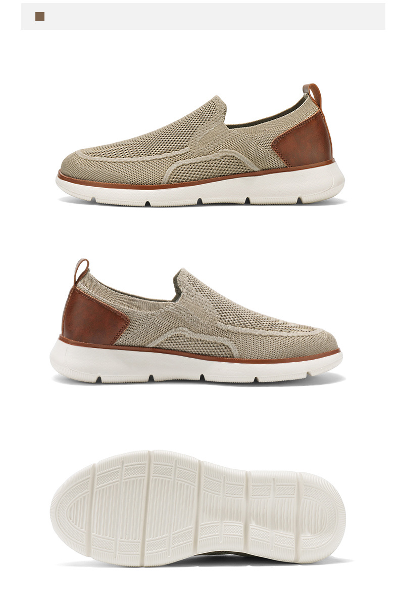 Atmungsaktive Strick-Slip-On-Freizeitschuhe für Herren detail 12