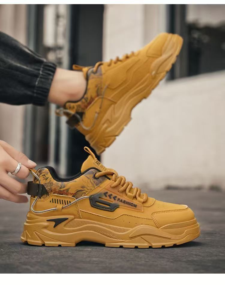 Baskets casual à lacets et blocs de couleurs pour homme detail 8