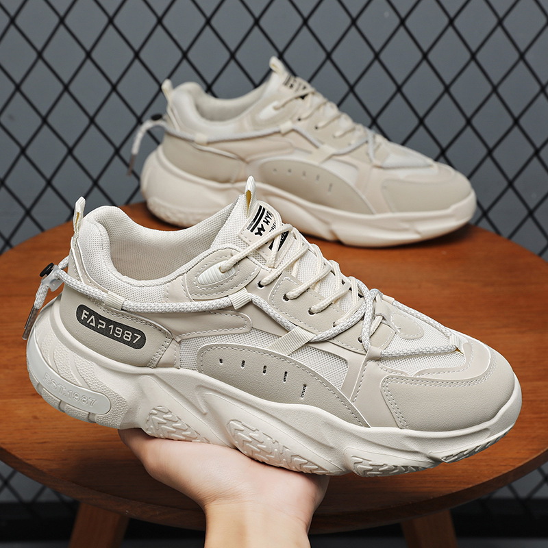 Atmungsaktive Chunky Plateau-Sneaker für Herren im Colorblock-Design 5