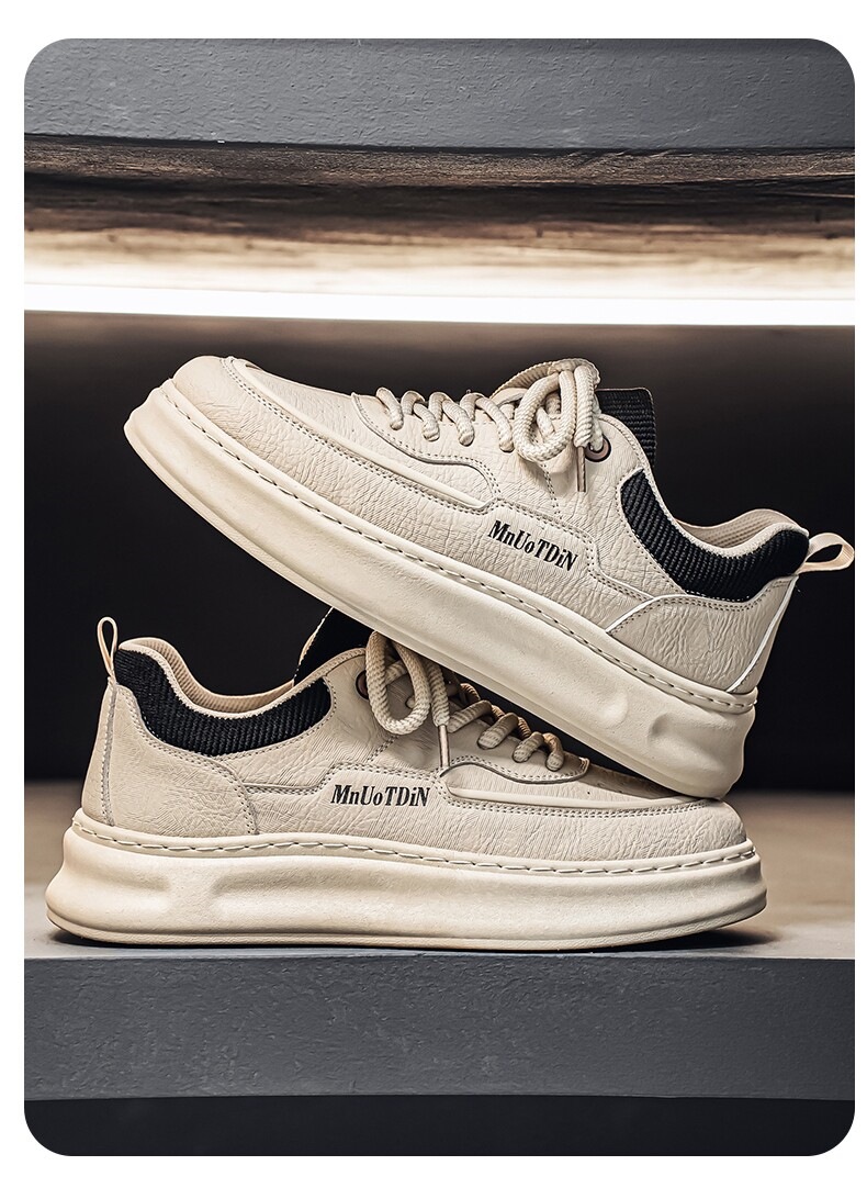 Men's Lace-Up Platform Casual Shoes detail 14