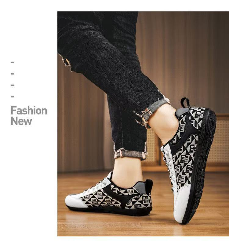 Atmungsaktive Canvas-Freizeitschuhe für Herren mit Print detail 3