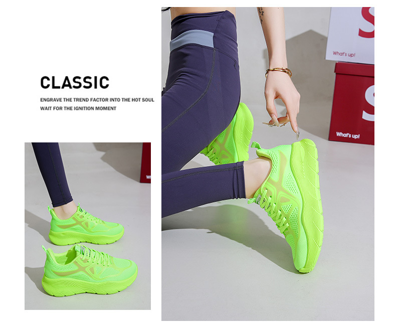 Unisex Breathable Mesh Cushioned Running Shoes detail 3