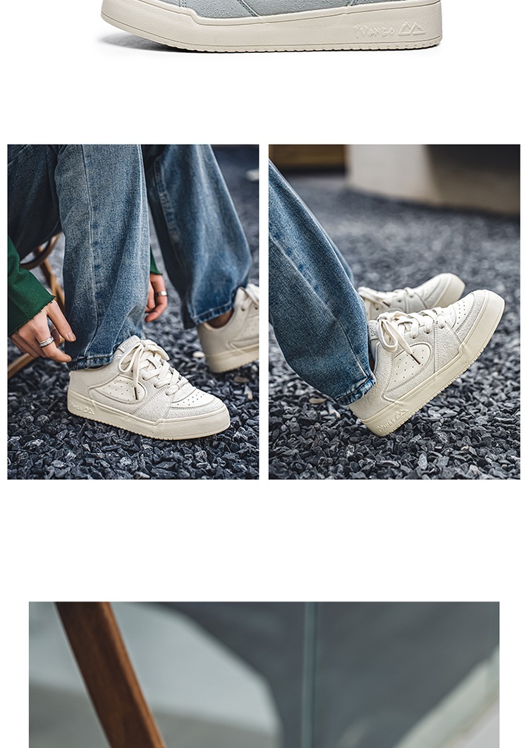 Chaussures de skate casual à lacets et amorti pour homme detail 5
