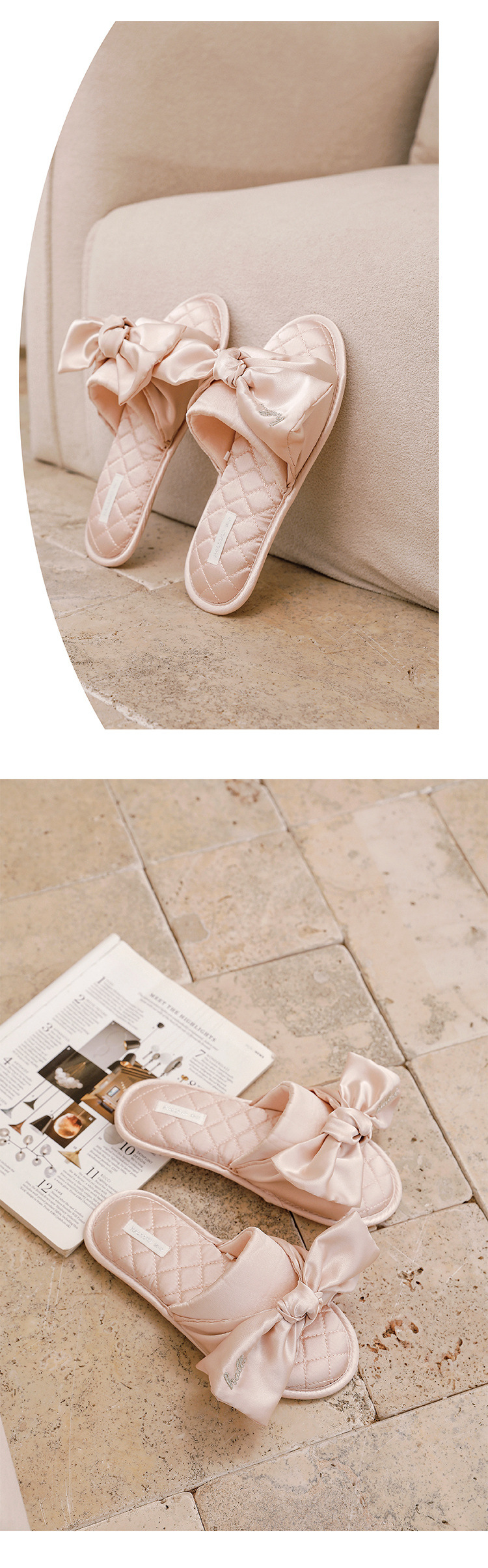Pantofole da donna eleganti e comode senza chiusura detail 8