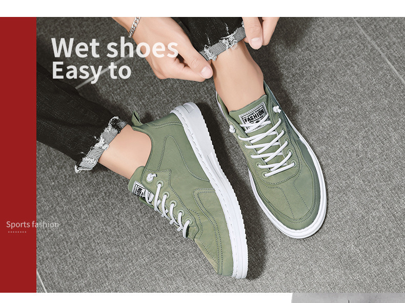 Sneakers Basse da Uomo Stringate – Scarpe Casual Resistenti all'Usura detail 1