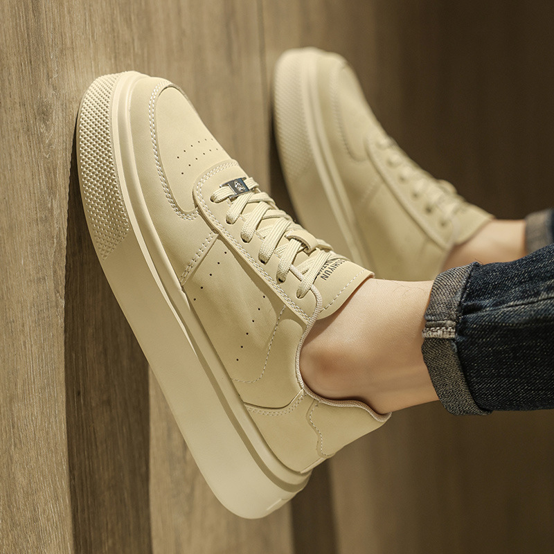 Men's Platform Breathable Lace-Up Casual Shoes 5