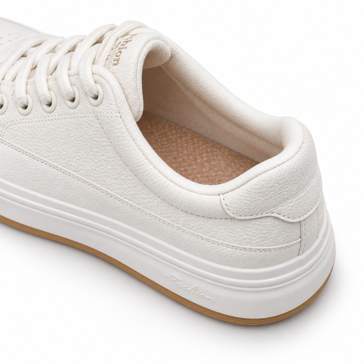 Unisex Full-Grain Leather Platform Lace-Up Casual Shoes 8