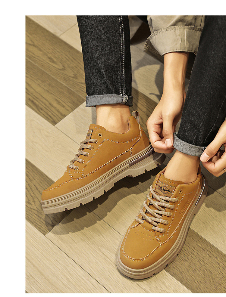 Chaussures casual pour homme à lacets et semelle crantée antidérapante detail 3