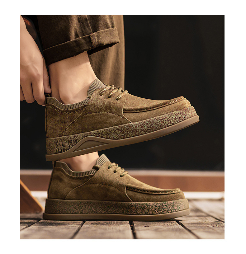 Men's Suede Cushioned Slip-On Casual Shoes detail 2