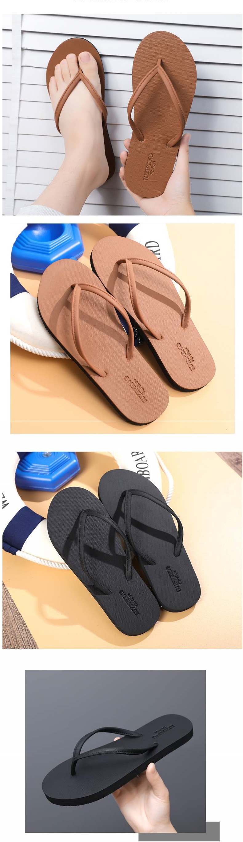 Unisex Lightweight Quick-Dry Flip-Flops detail 2