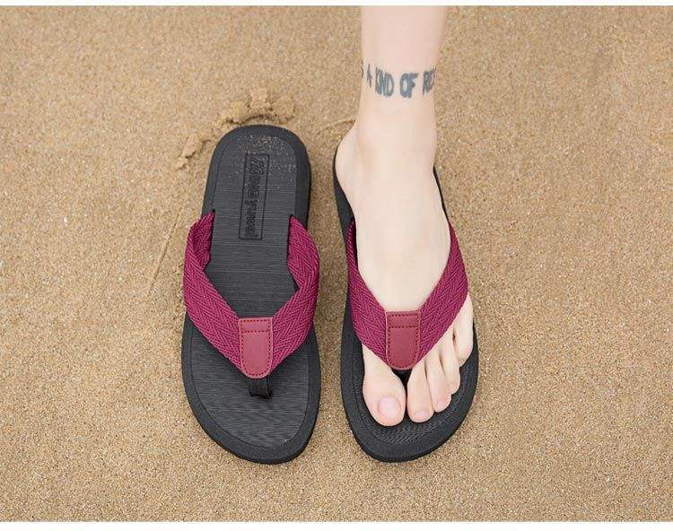 Men's Lightweight Braided Strap Beach Flip-Flops detail 12