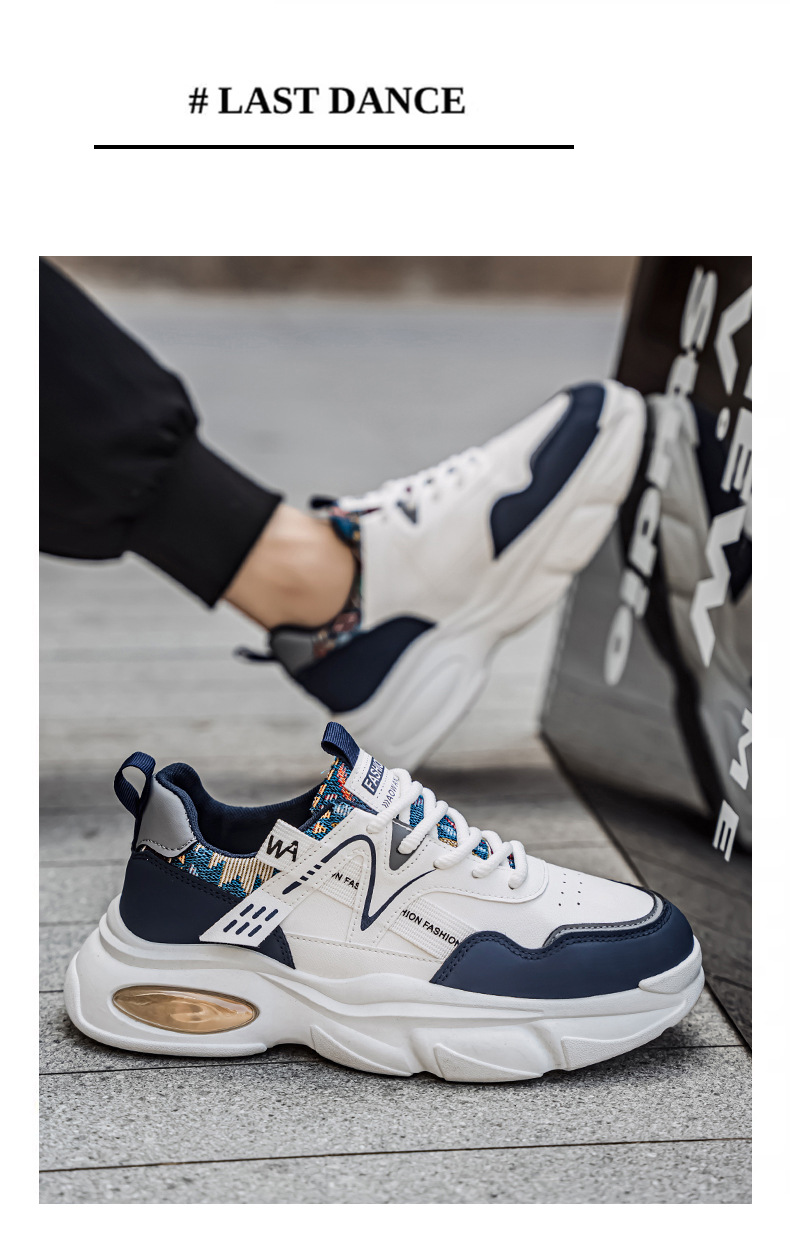 Gepolsterte Plateau-Sneaker für Herren mit Schnürung – Freizeitschuhe detail 6