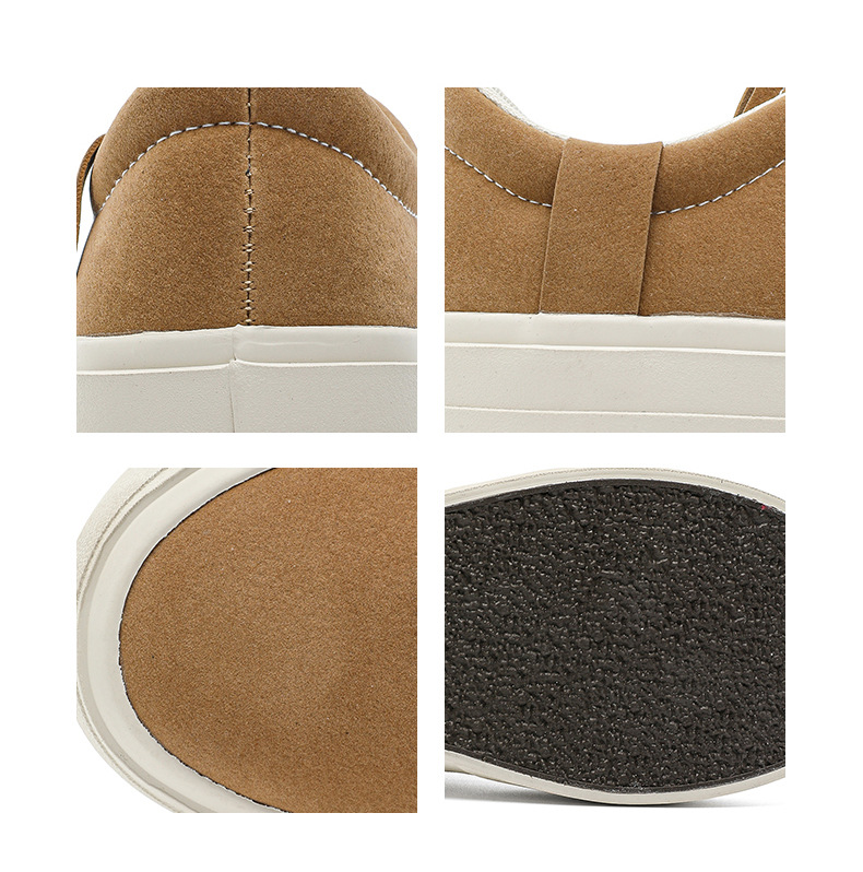 Herren-Freizeitschuhe aus Wildleder mit Plateausohle und Schnürung detail 3