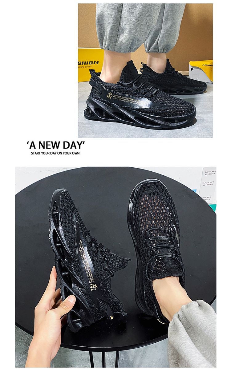 Atmungsaktive, leichte Herren-Laufschuhe aus Mesh detail 10