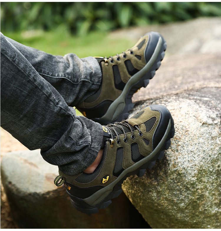 Scarpe sportive outdoor unisex traspiranti e antiscivolo stringate detail 5