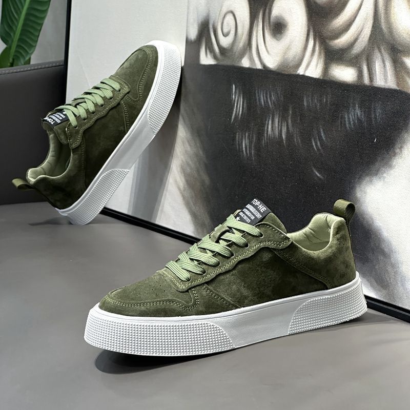 Chaussures de skate à lacets respirantes en daim pour homme 5
