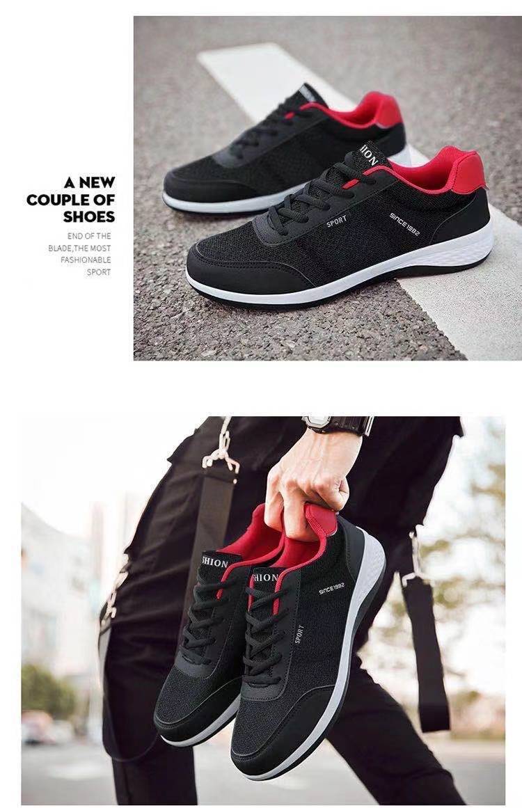 Leichte Freizeitschuhe für Herren aus PU-Leder mit Schnürung detail 6