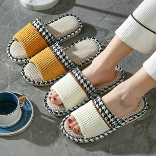 Women's Breathable Cotton-Fabric Slip-On Slippers detail 9