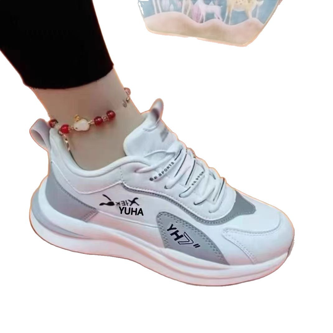 Scarpe casual da donna stringate e ammortizzate con design a blocchi di colore 6