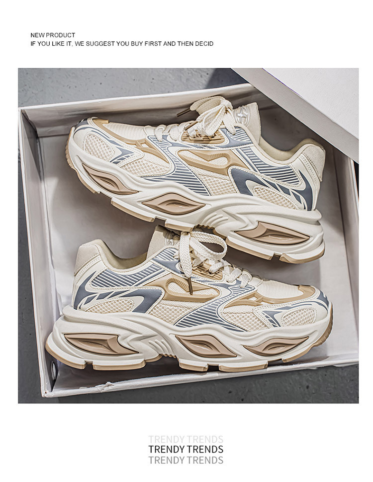 Atmungsaktive Herren-Sneaker mit dämpfender Plateausohle detail 5