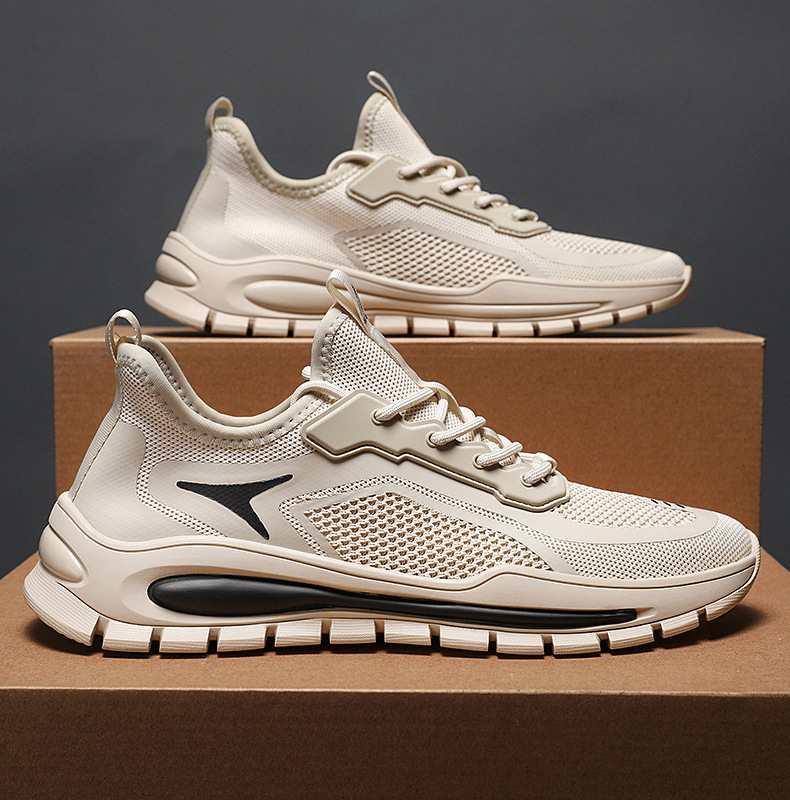 Scarpe da corsa da uomo traspiranti in mesh leggere stringate detail 4