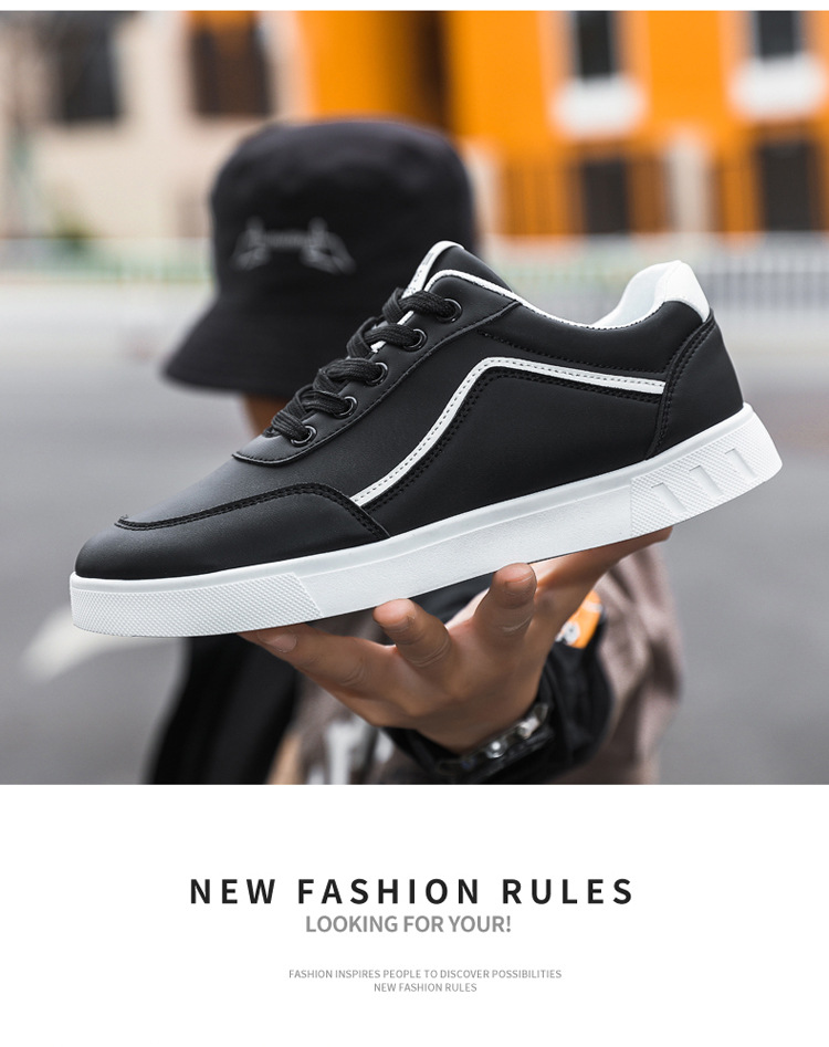 Men's Colorblock Lace-Up Casual Shoes detail 15