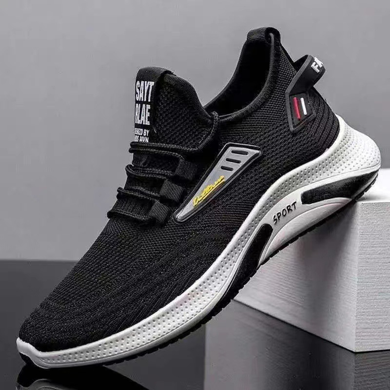 Scarpe da corsa stringate da uomo in maglia traspirante detail 3