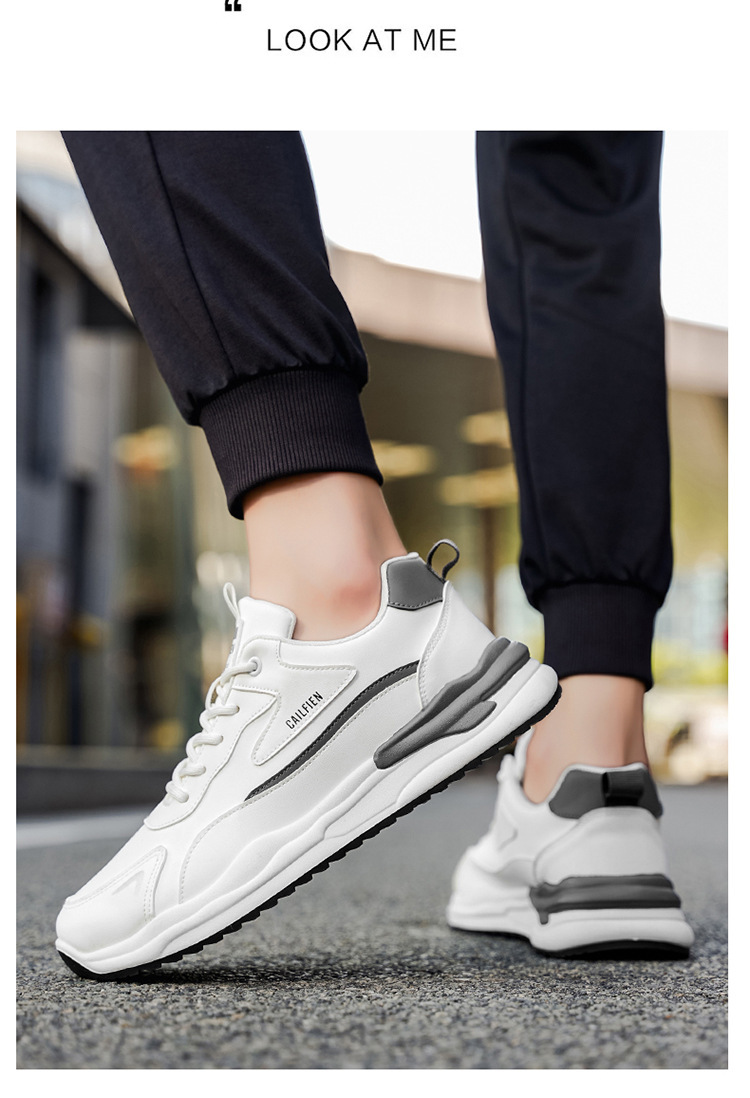 Men's Cushioned Platform Lace-Up Casual Shoes detail 4