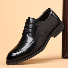 Men's Leather Lace-Up Low-Top Casual Shoes detail 12
