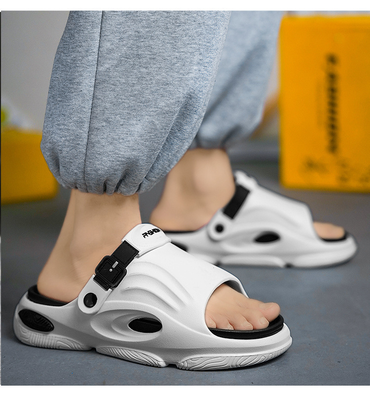Chaussons légers en EVA pour hommes à bout ouvert et amorti detail 11