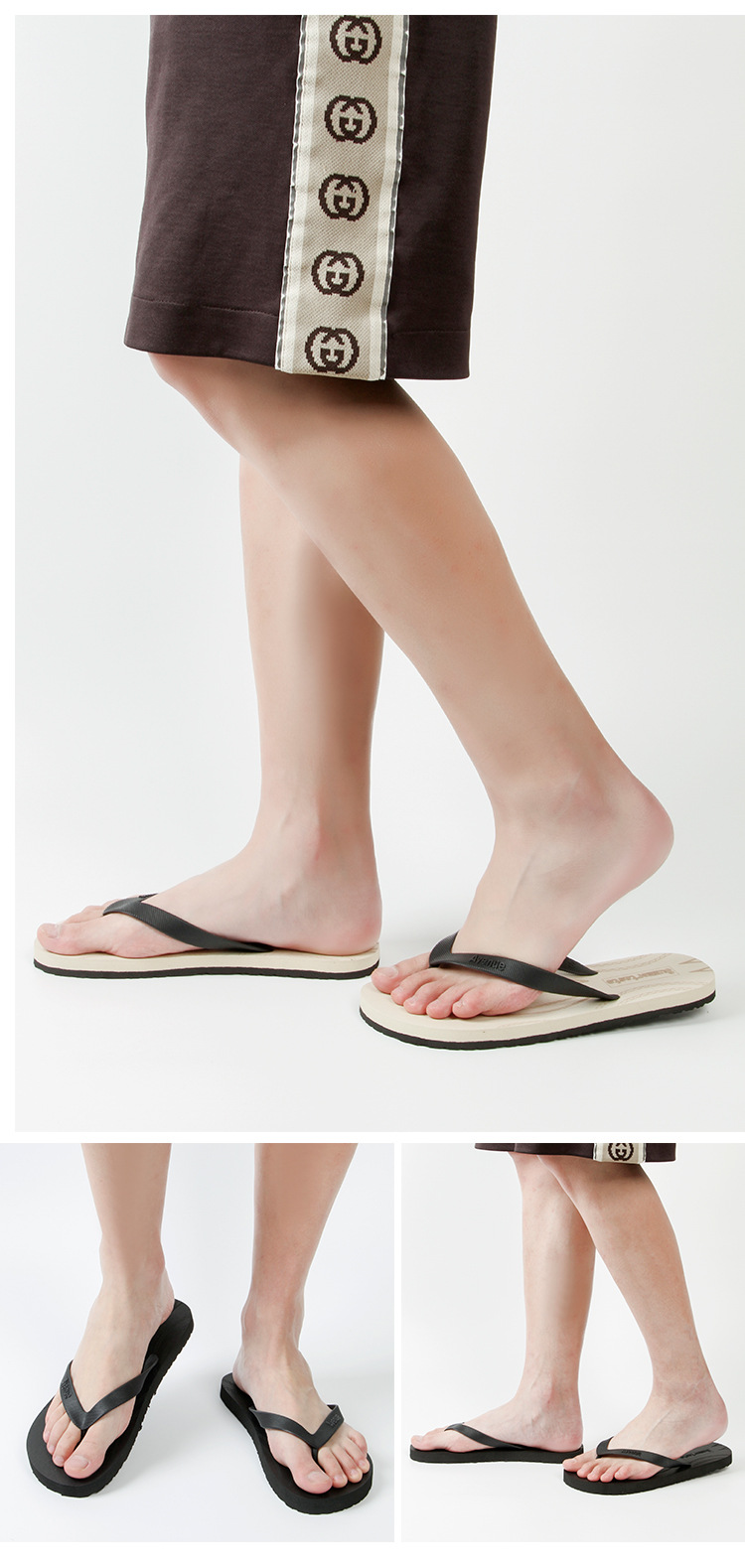 Unisex Lightweight Waterproof Slip-On Flat Flip-Flops detail 10