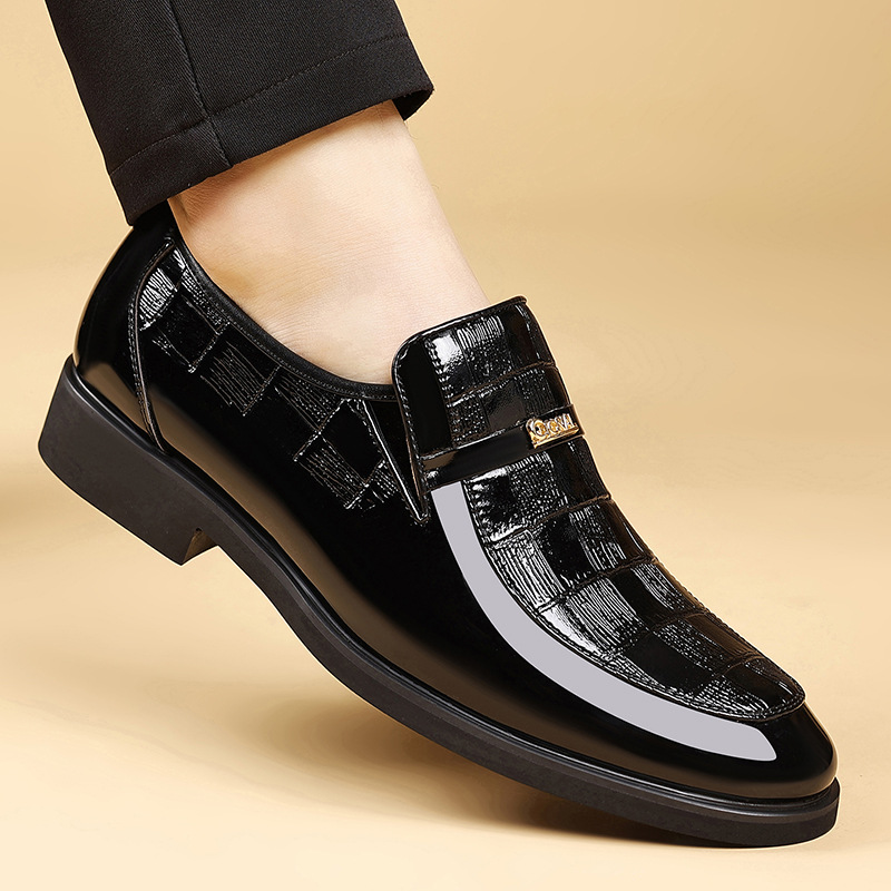Nette instapschoenen voor heren van PU-leer 5