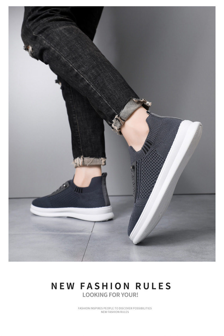 Scarpe casual da uomo traspiranti e leggere in mesh detail 3