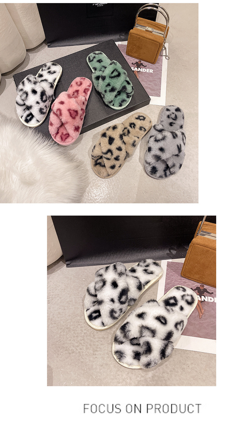 Pantofole aperte in morbido peluche da donna detail 11