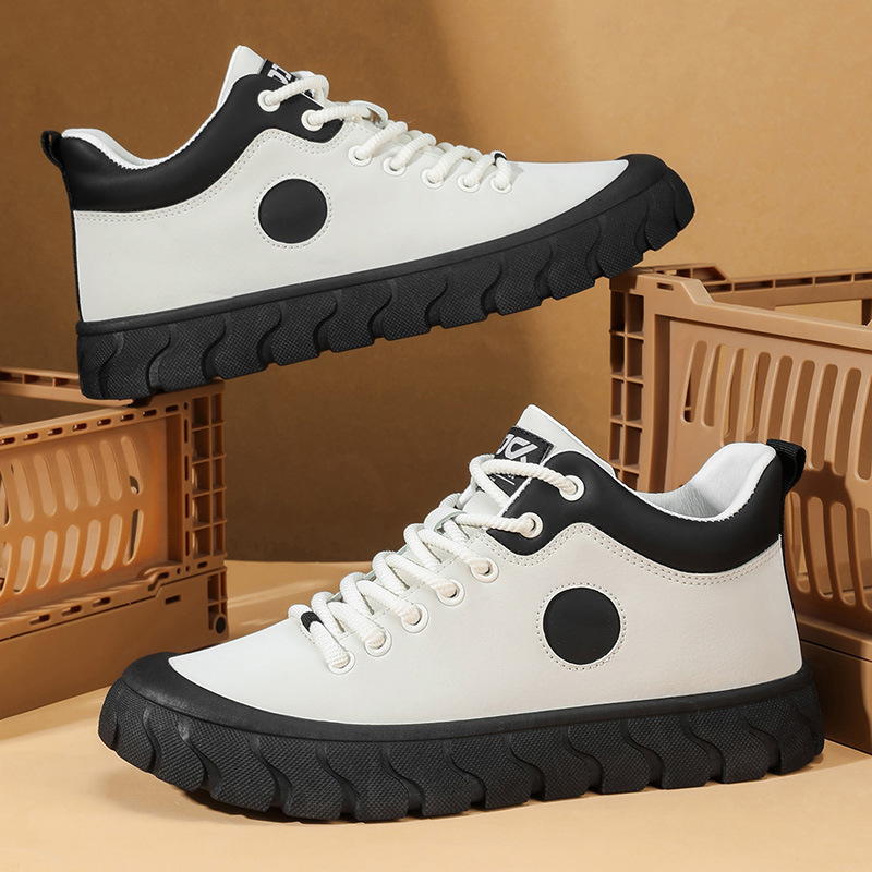 Men's Colorblock Non-Slip Platform Casual Shoes detail 13