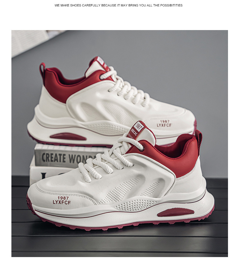 Sneakers stringate da uomo con design color block e suola ammortizzata detail 8