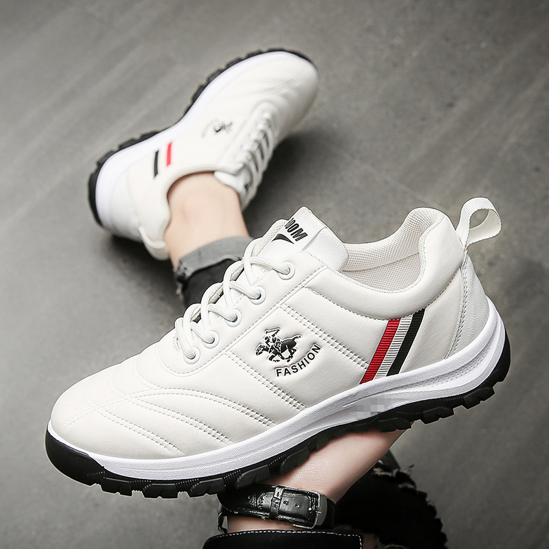 Knight leather shoes white