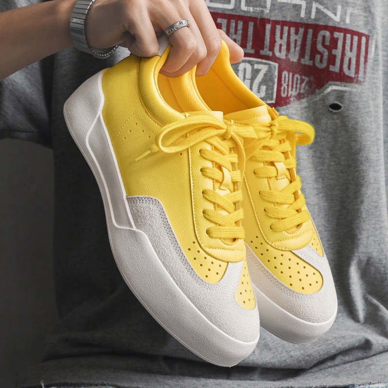 Chaussures casual à lacets respirantes pour homme au design colorblock 3