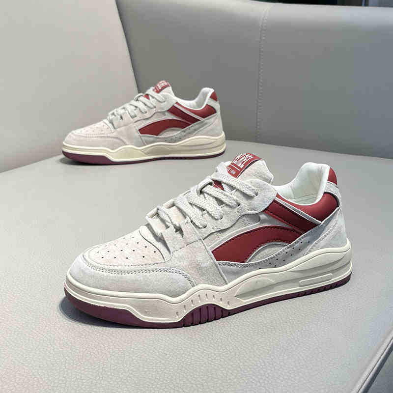 Zapatillas de skate unisex de ante con cordones y diseño color block detail 20
