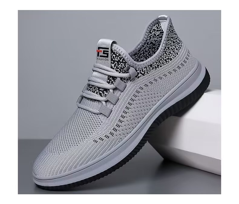Atmungsaktive, leichte Freizeitschuhe aus Strick für Herren detail 6