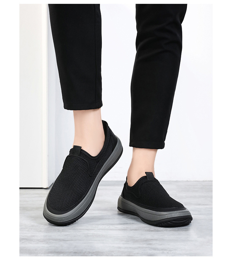 Atmungsaktive Herren-Freizeitschuhe aus Mesh zum Hineinschlüpfen detail 2
