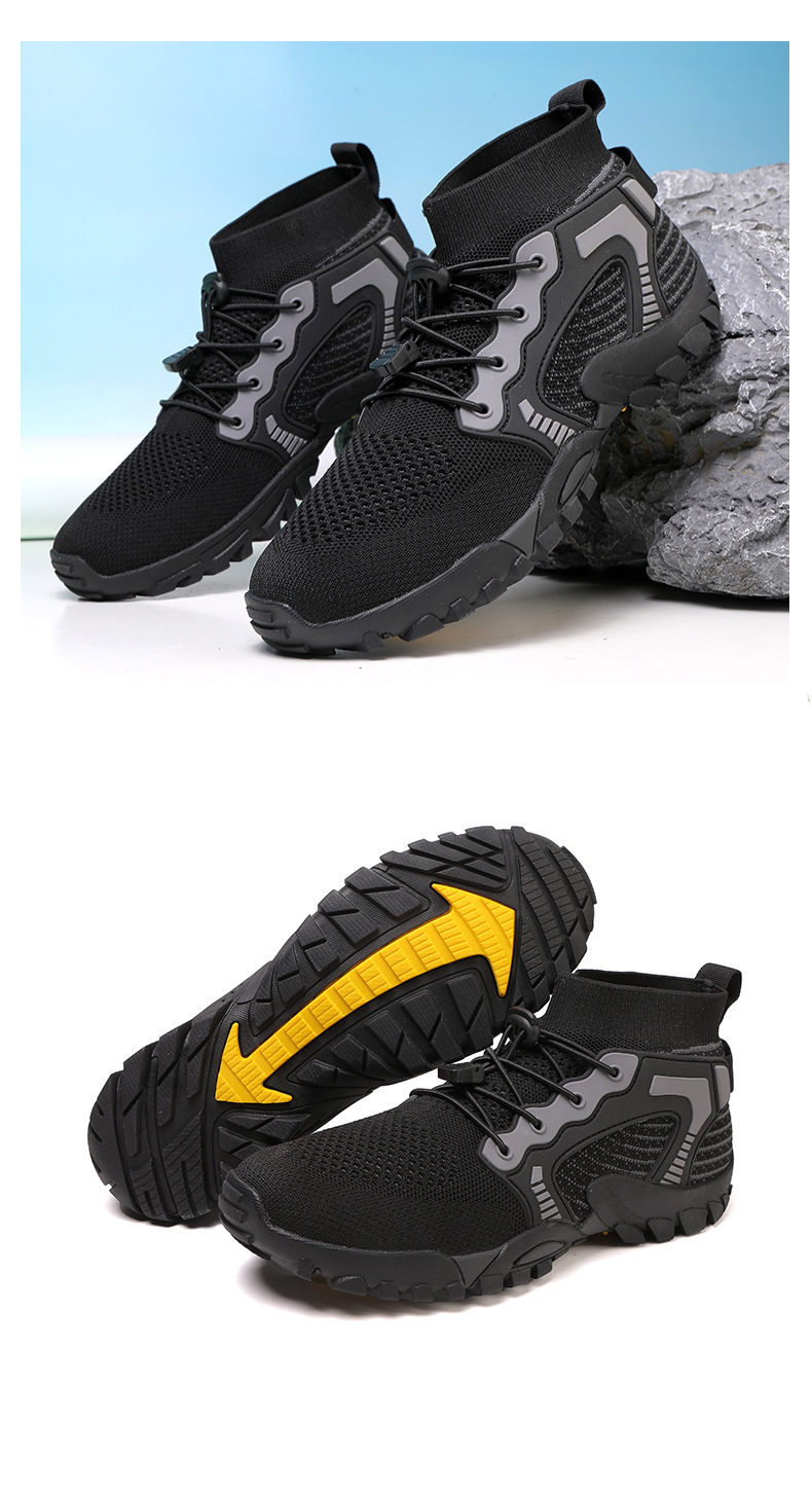 Atmungsaktive rutschfeste Sportschuhe für Herren aus Strick detail 16