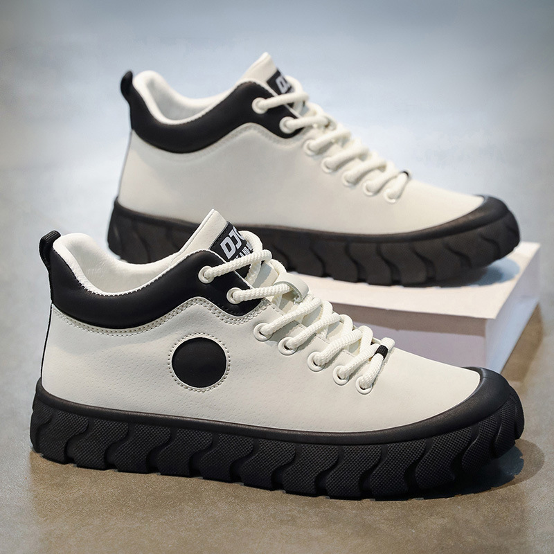 Men's Colorblock Non-Slip Platform Casual Shoes 4