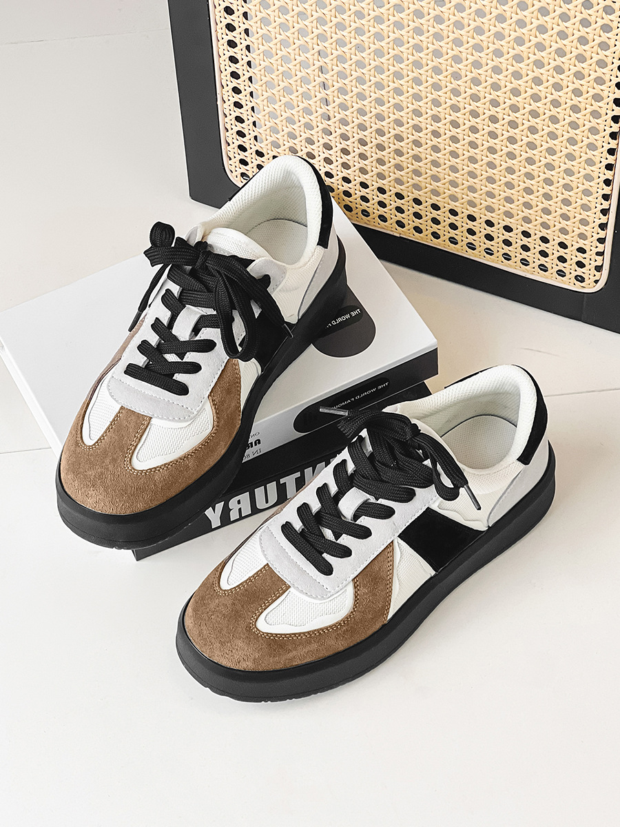 Chaussures casual à lacets respirantes pour homme au style color-block 4