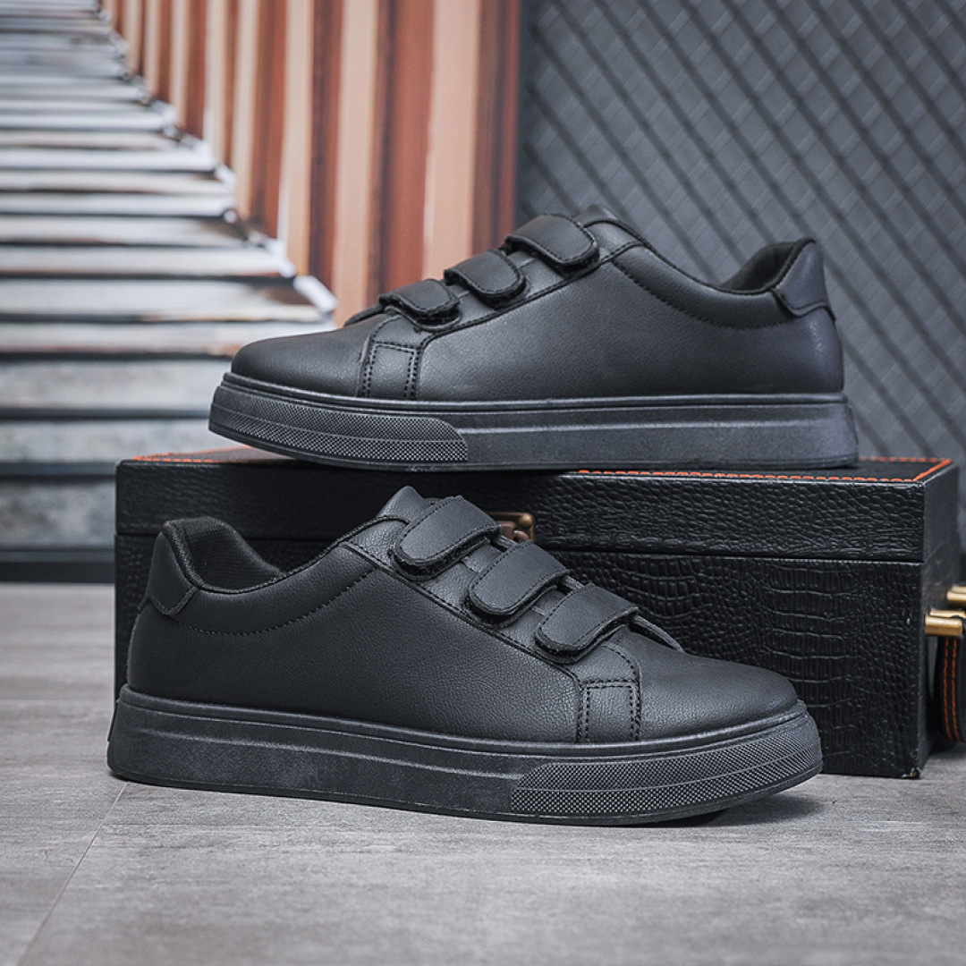 Herren Sneaker aus PU-Leder mit 3 Klettverschlüssen detail 7