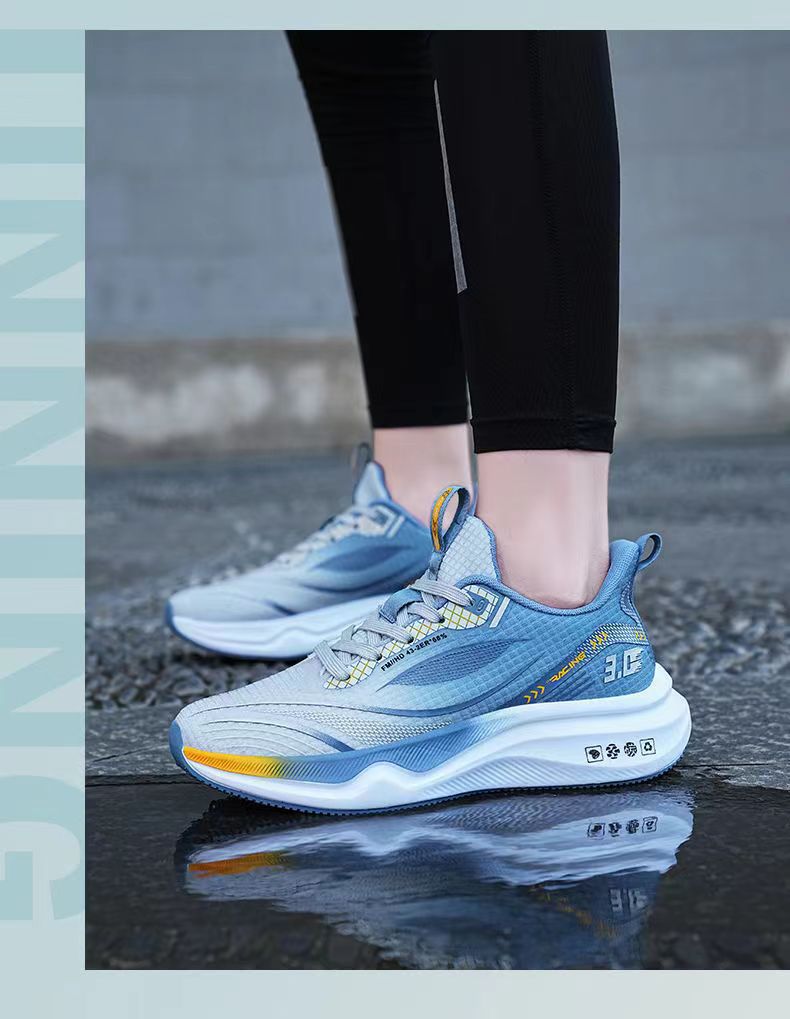 Men's Breathable Cushioned Mesh Running Shoes detail 12