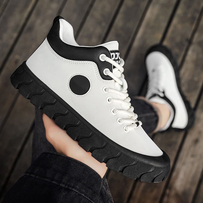Men's Colorblock Non-Slip Platform Casual Shoes detail 14