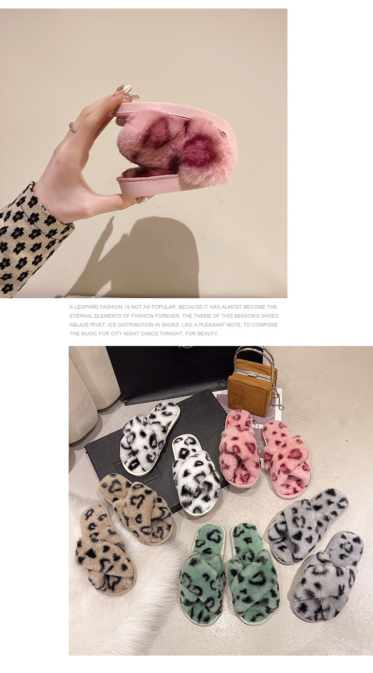 Pantofole aperte in morbido peluche da donna detail 10