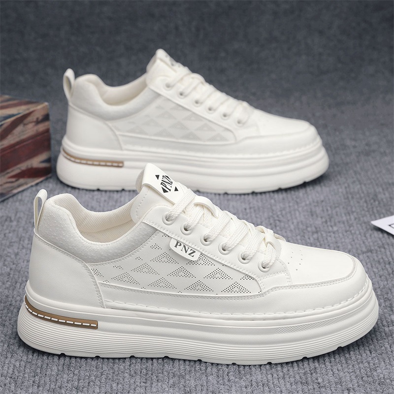 Leichte Plateau-Freizeitschuhe für Herren mit Schnürung 5